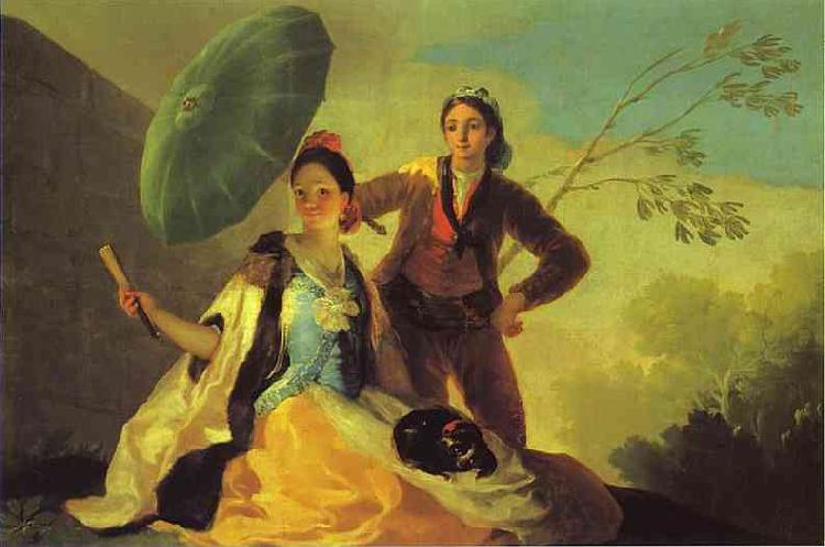 Francisco Jose de Goya The Parasol. oil painting image